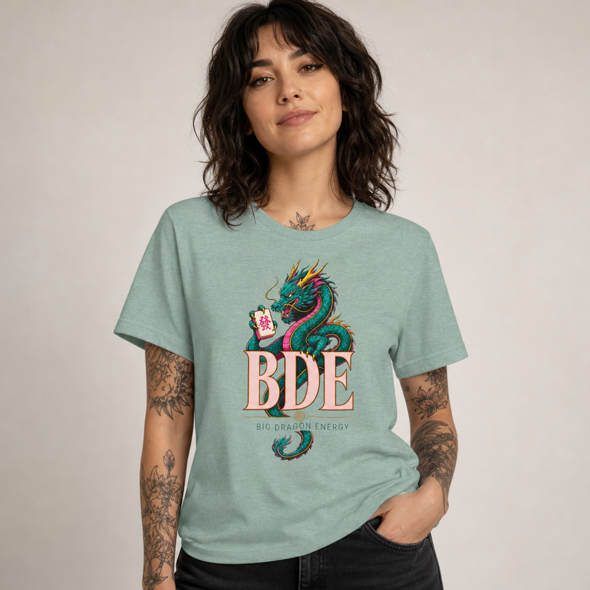 Big Dragon Energy Mahjong Shirt
