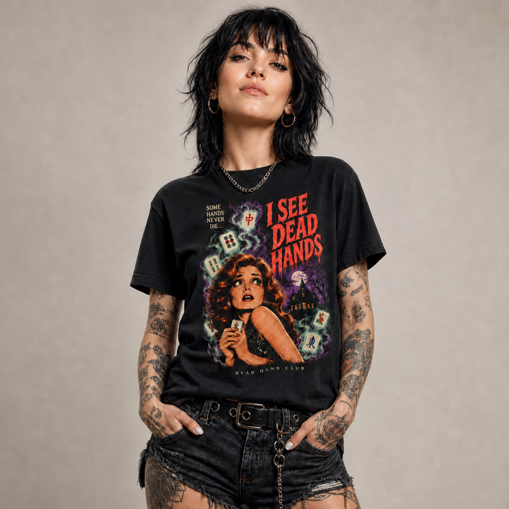 I See Dead Hands Horror Mahjong Tee