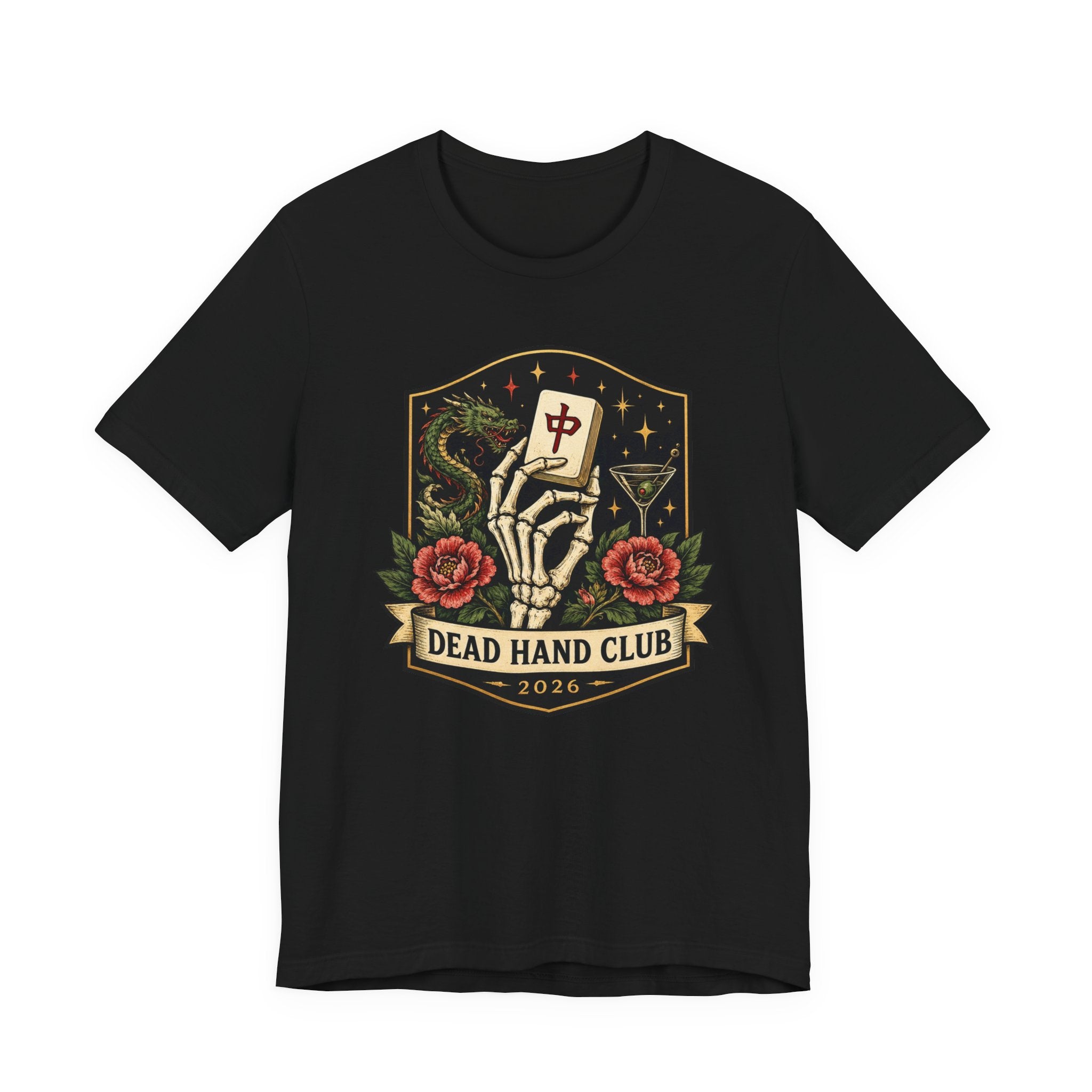 Dead Hand Club Mahjong Shirt – Signature Crest Tee