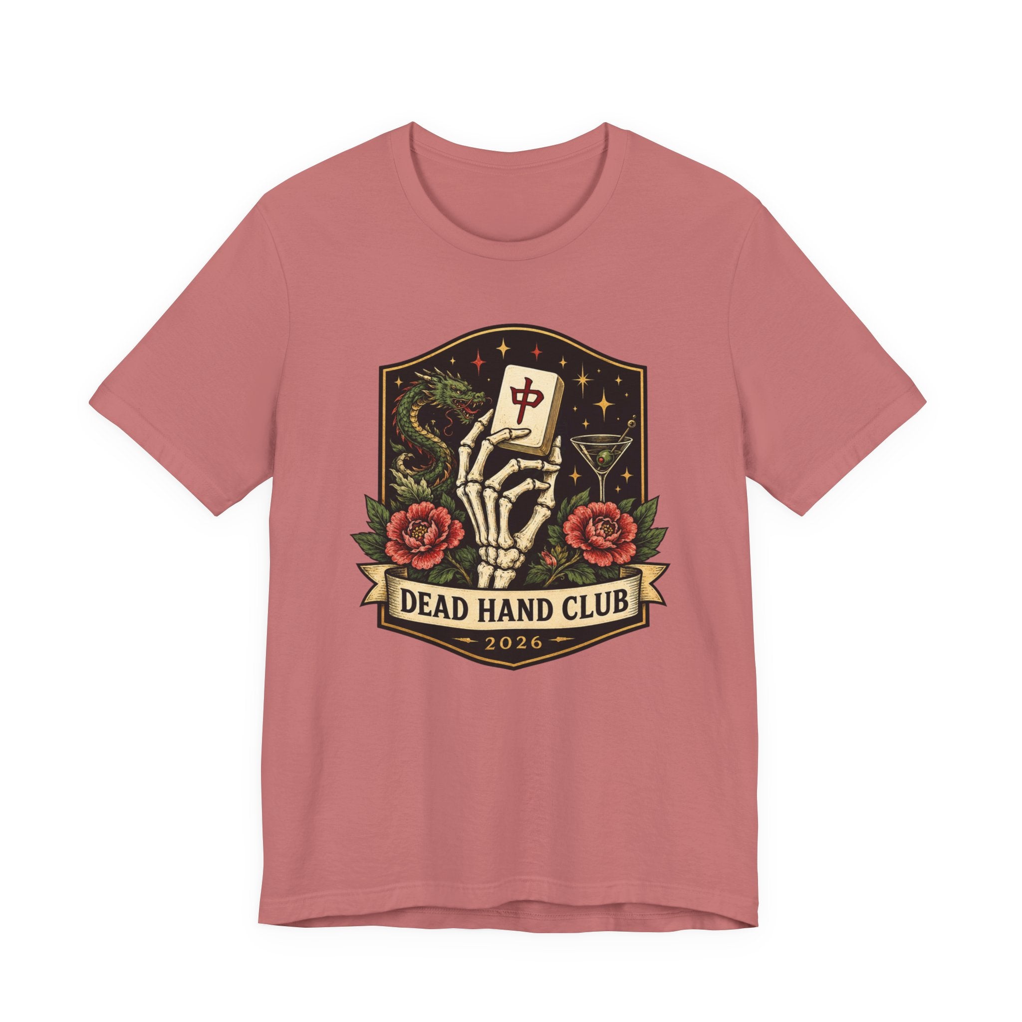 Dead Hand Club Mahjong Shirt – Signature Crest Tee