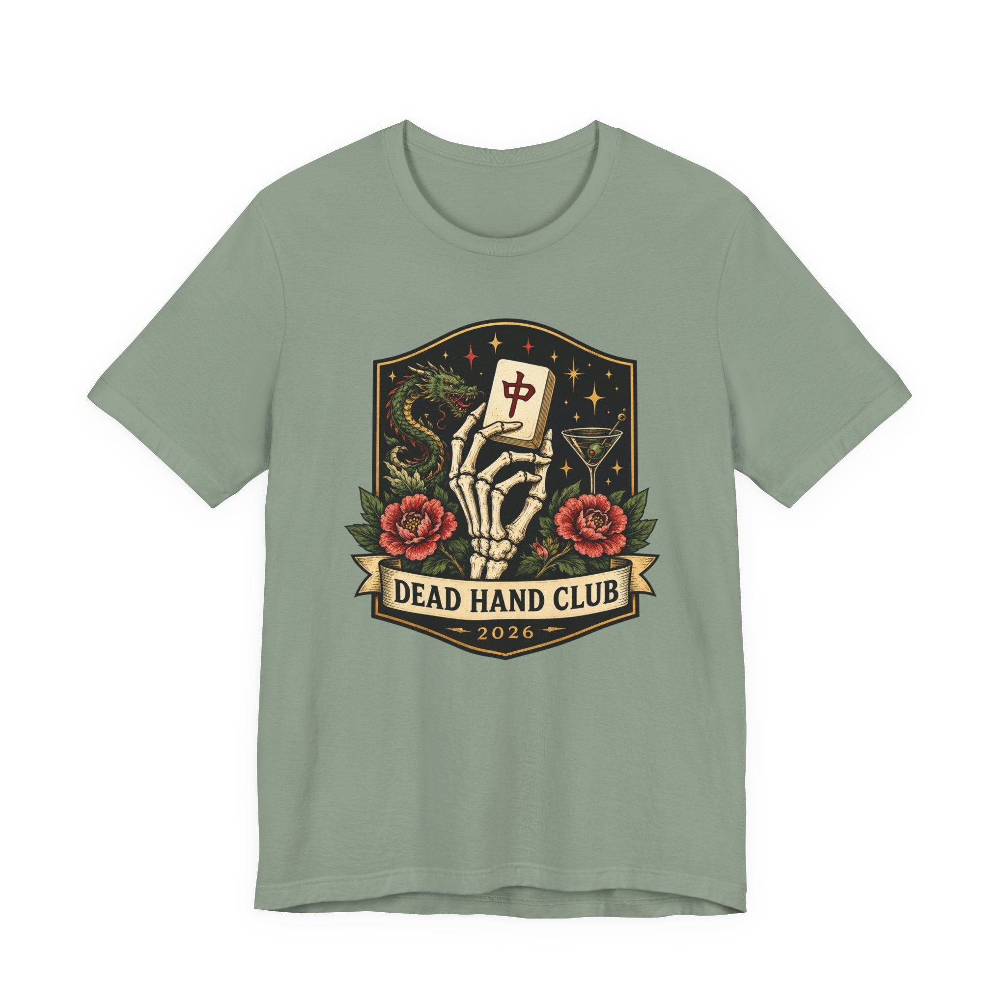 Dead Hand Club Mahjong Shirt – Signature Crest Tee