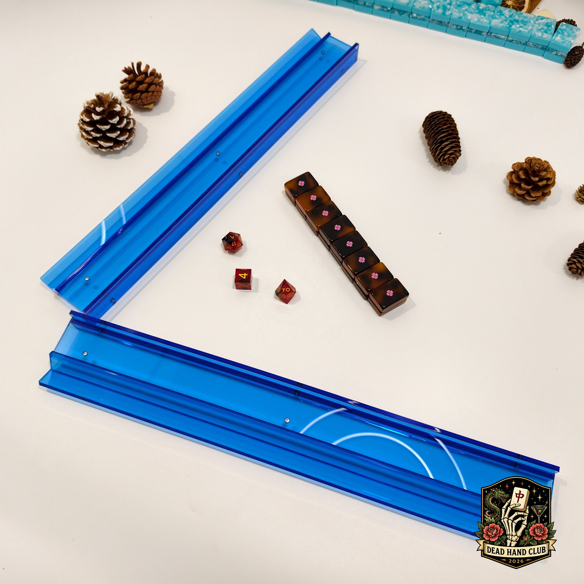 Blue Me Away Mahjong Racks