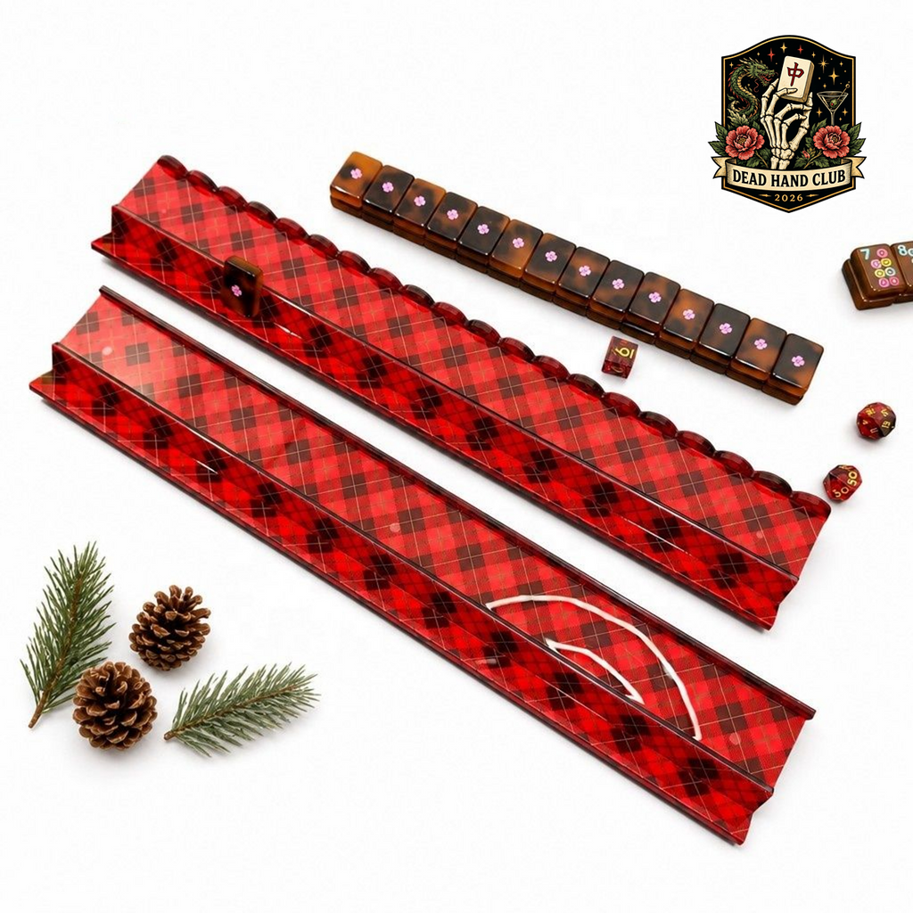 Plaid Behavior Mahjong Racks
