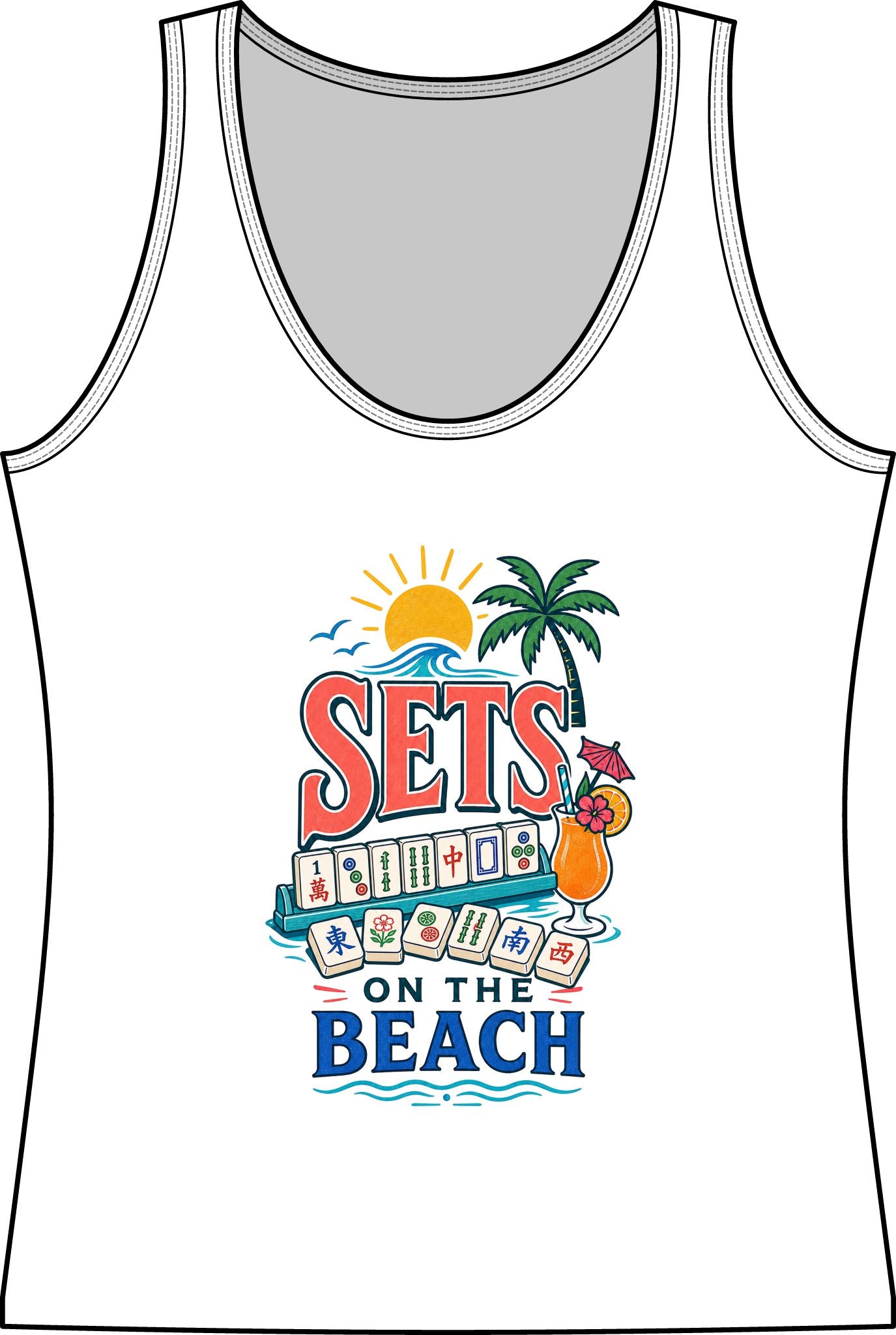 Sets on the Beach Mahjong Tank